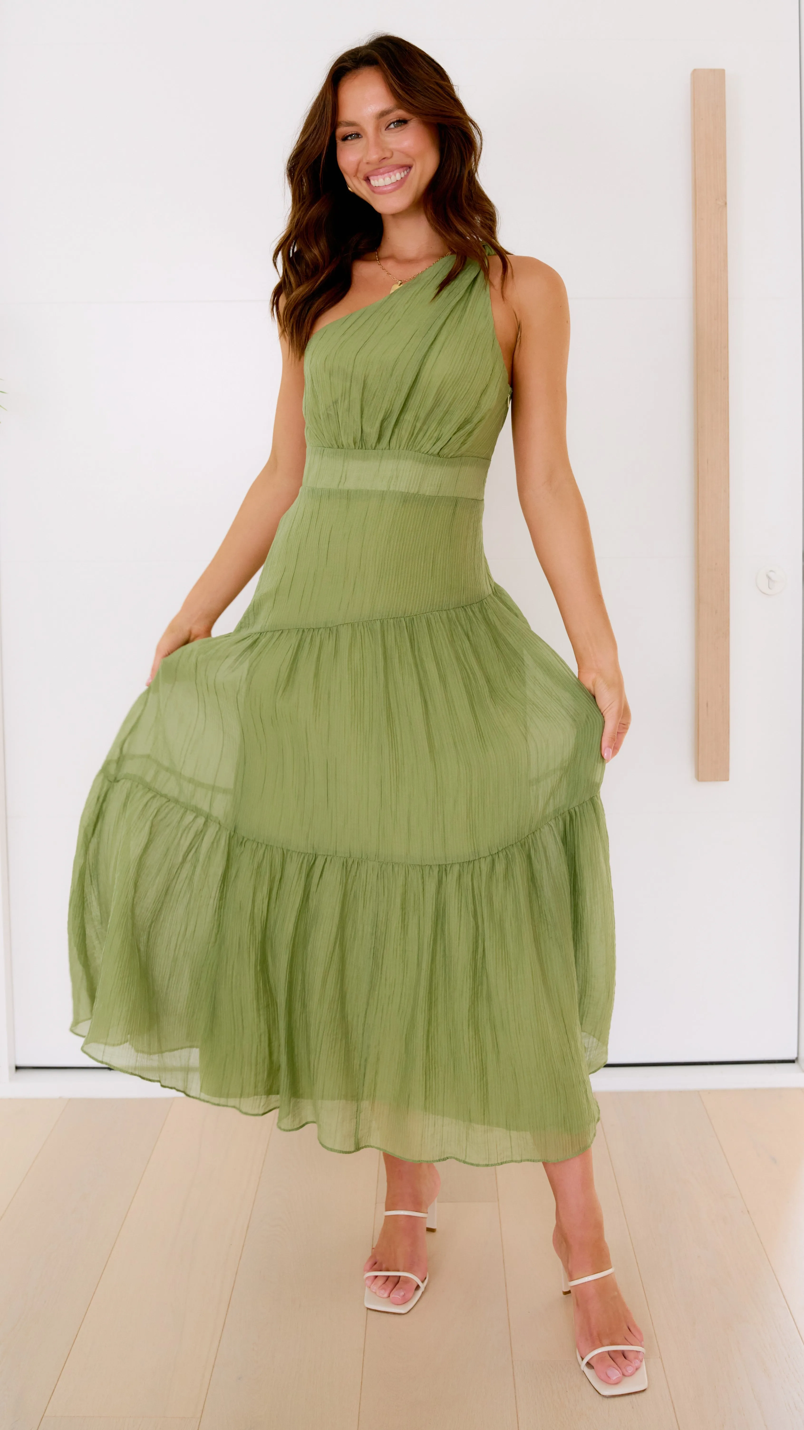 Jayma Maxi Dress - Olive sold by Billy J product image thumbnail 2