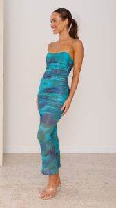 Kourt Midi Dress - Green sold by Billy J