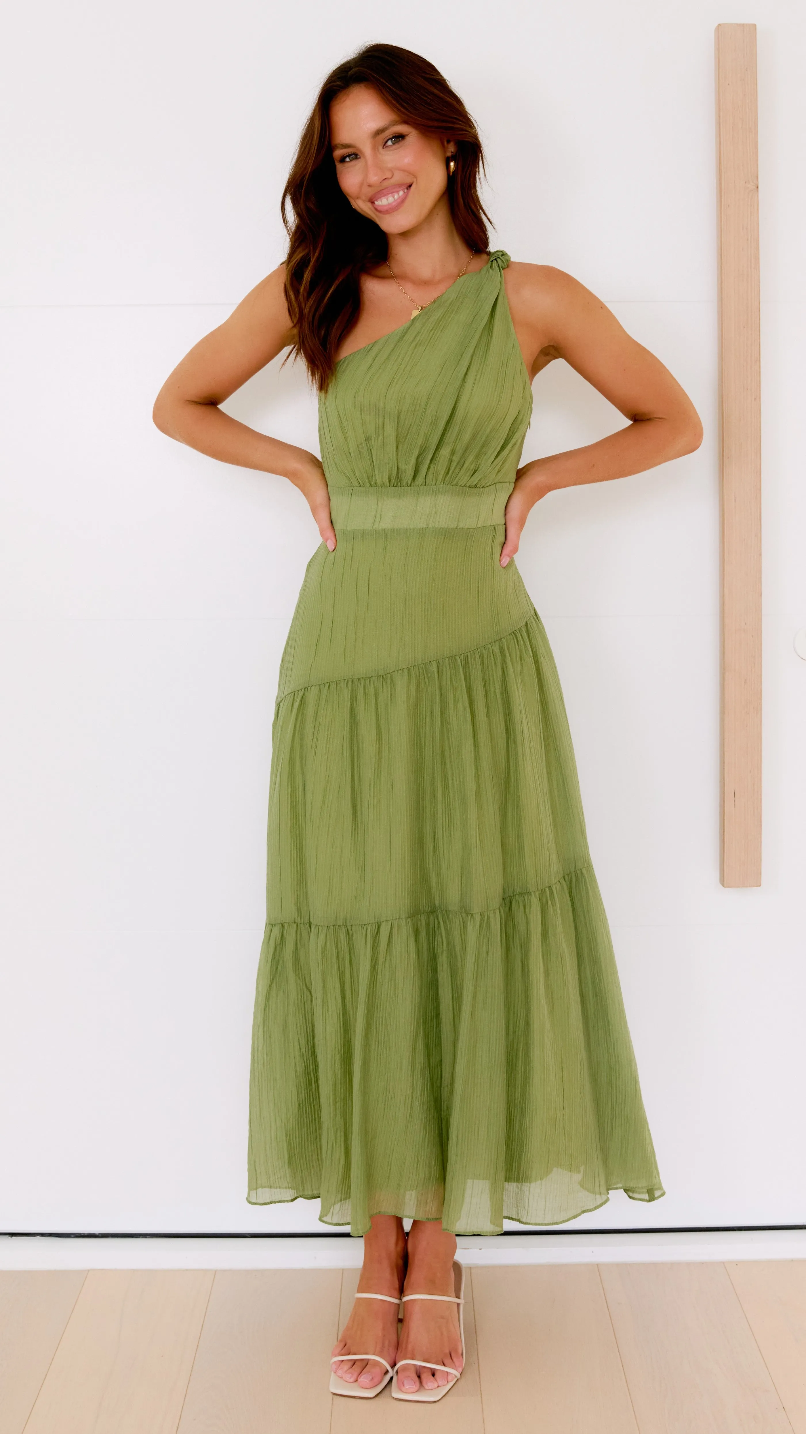 Jayma Maxi Dress - Olive sold by Billy J product image thumbnail 5