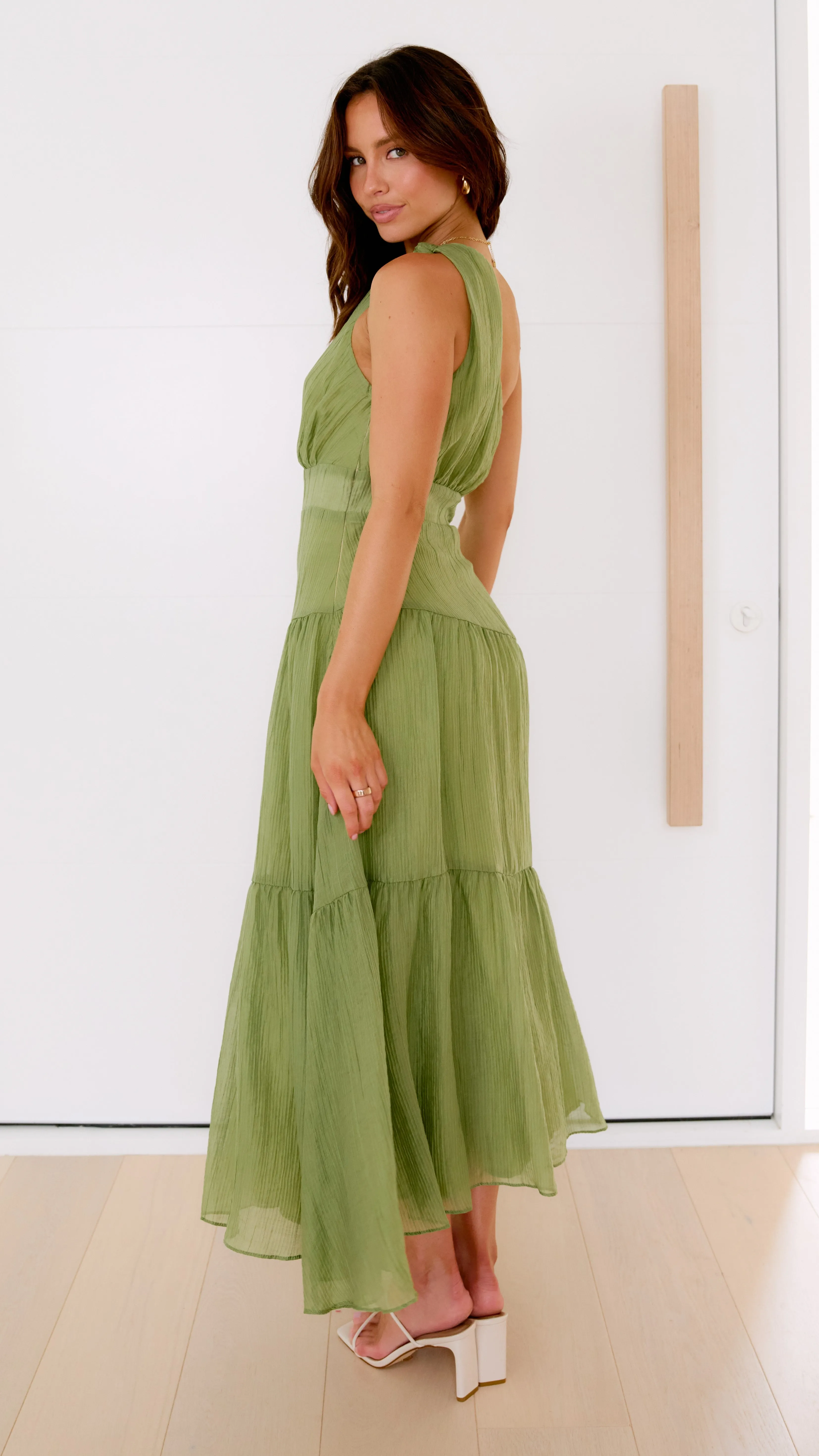 Jayma Maxi Dress - Olive sold by Billy J product image thumbnail 4