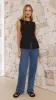 Draya Longline Vest - Black sold by Billy J