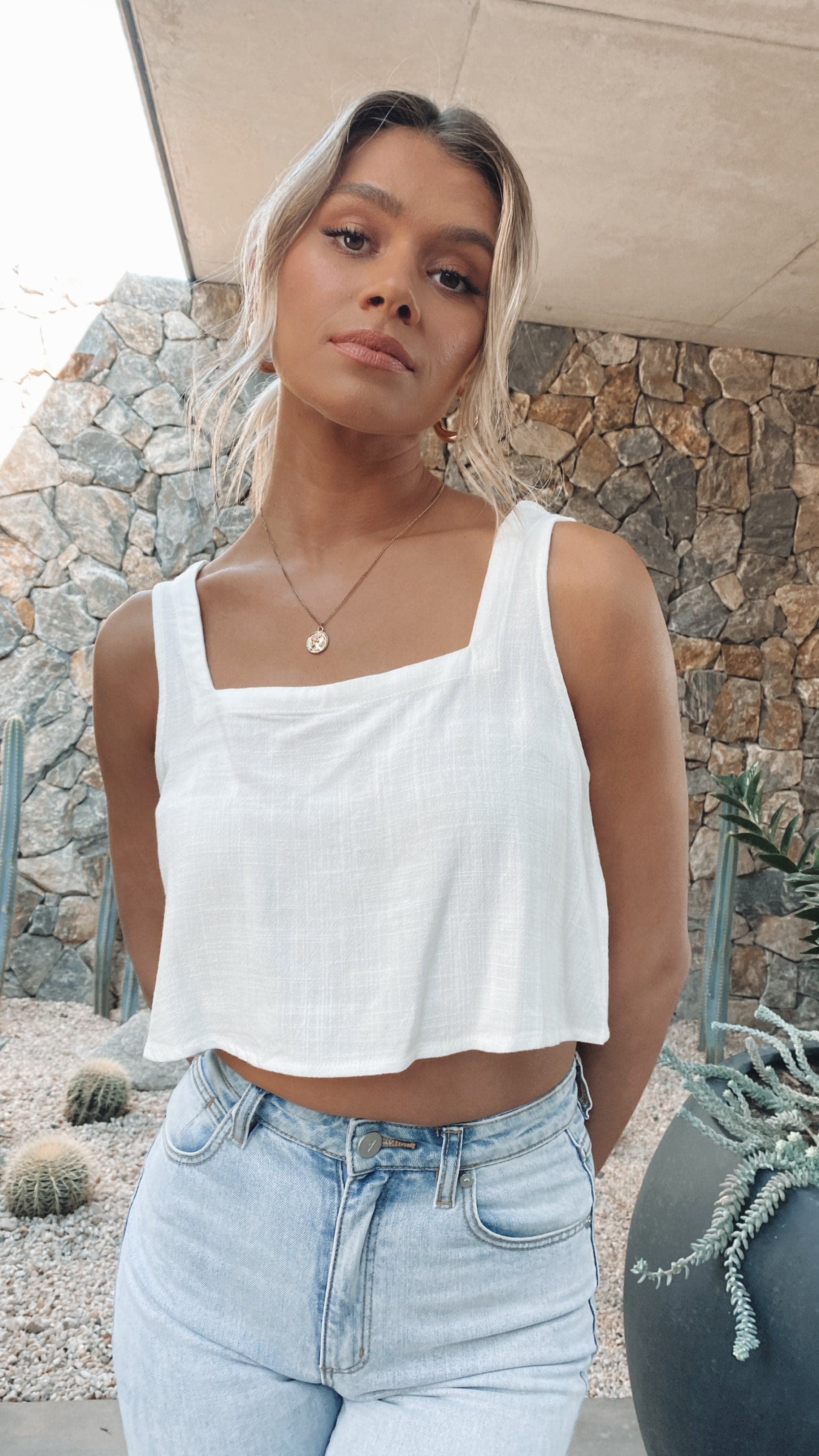 Orabella Crop Top - White sold by Billy J