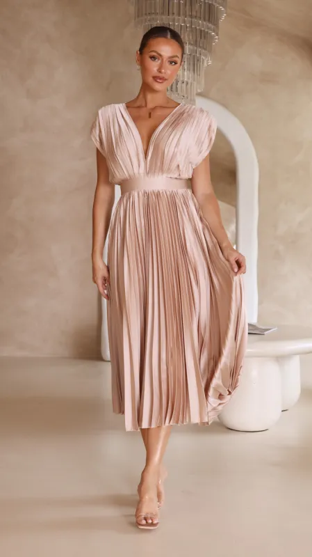 Gina Maxi Dress - Champagne sold by Billy J