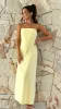 Valterra Maxi Dress - Lemon sold by Billy J