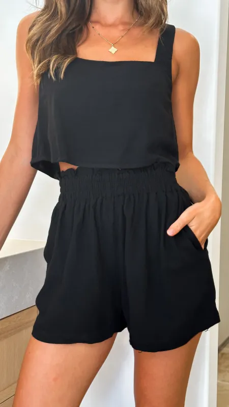 Paros Top - Black sold by Billy J