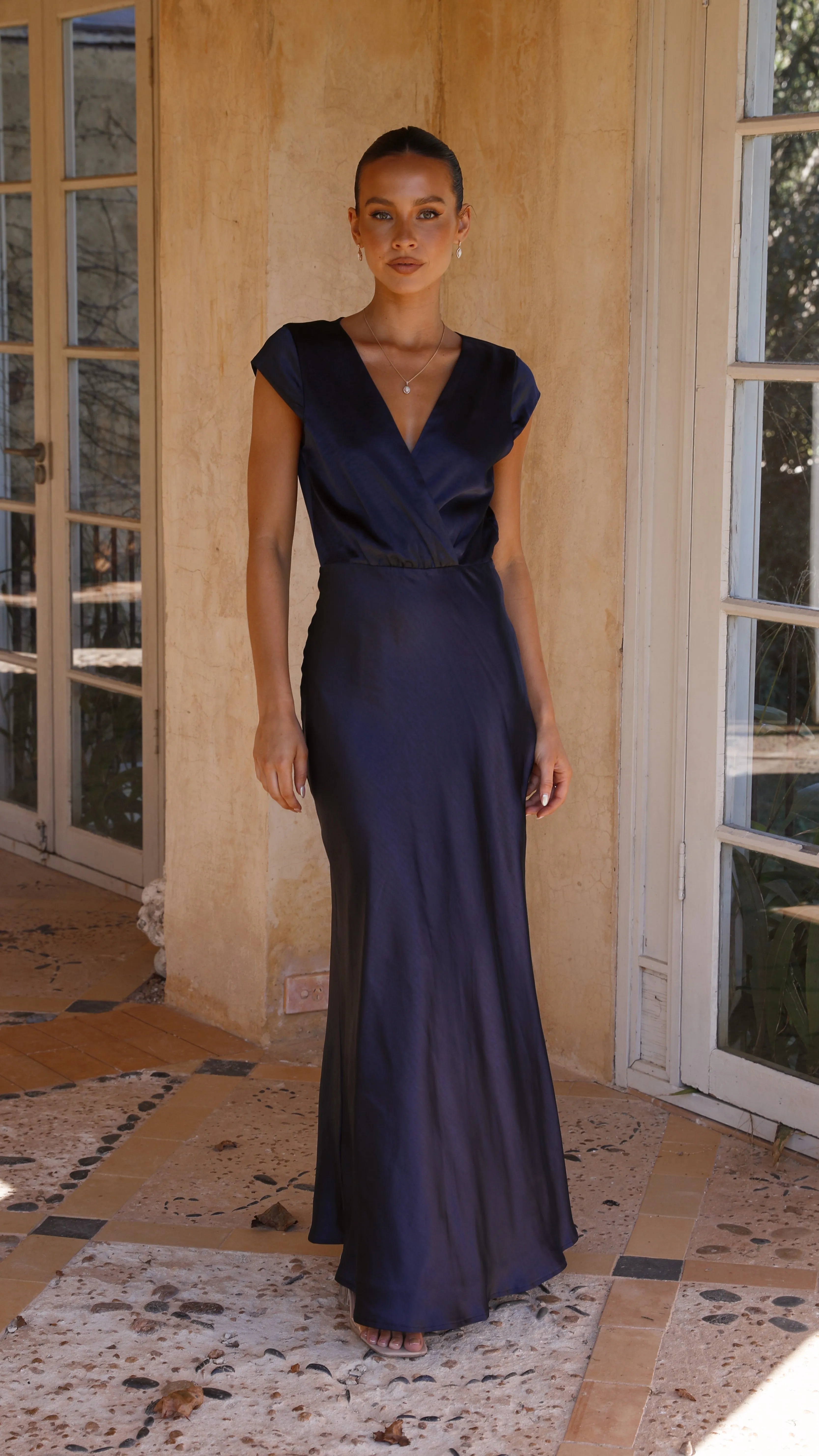 Selma Maxi Dress - Navy sold by Billy J product image thumbnail 5