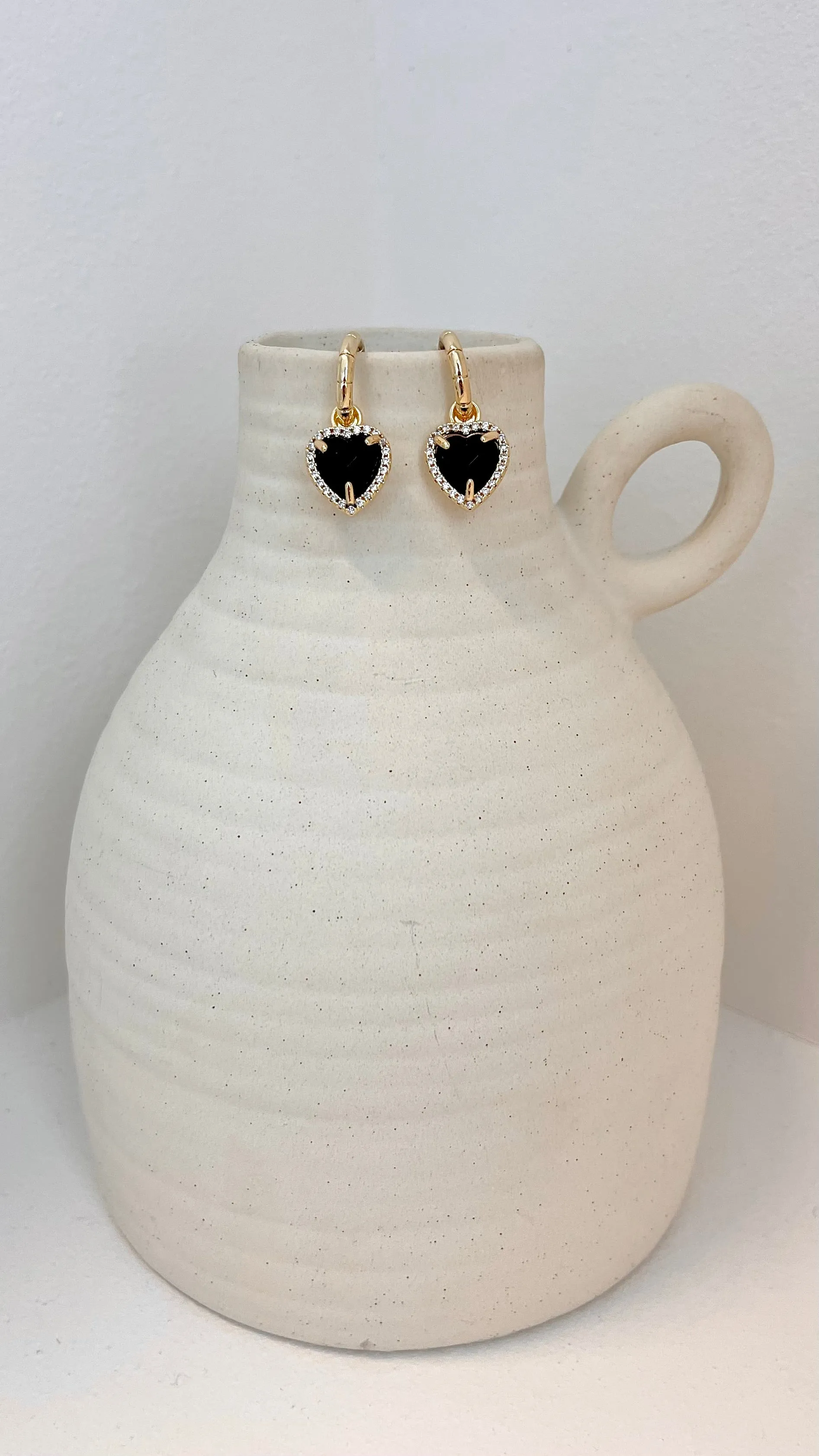 Dominica Earrings - Gold/Onyx sold by Billy J product image thumbnail 5