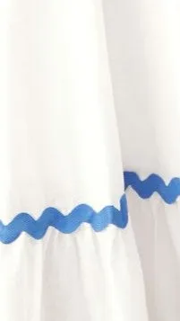 Brodey Midi Dress - White / Blue sold by Billy J product image thumbnail 5