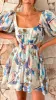 Carina Mini Dress - Blue Multi sold by Billy J