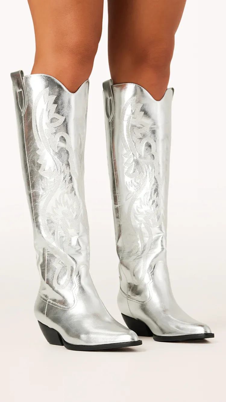 Wilden Boots - Silver Metallic sold by Billy J product image thumbnail 2