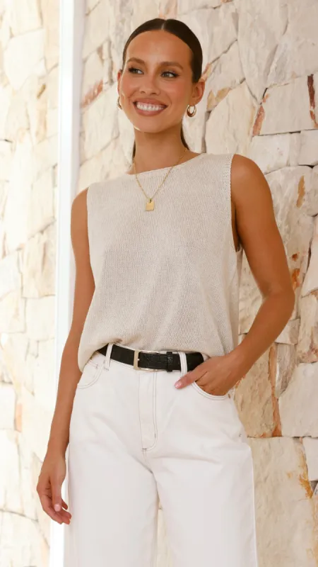 Fareeda Top - Natural sold by Billy J