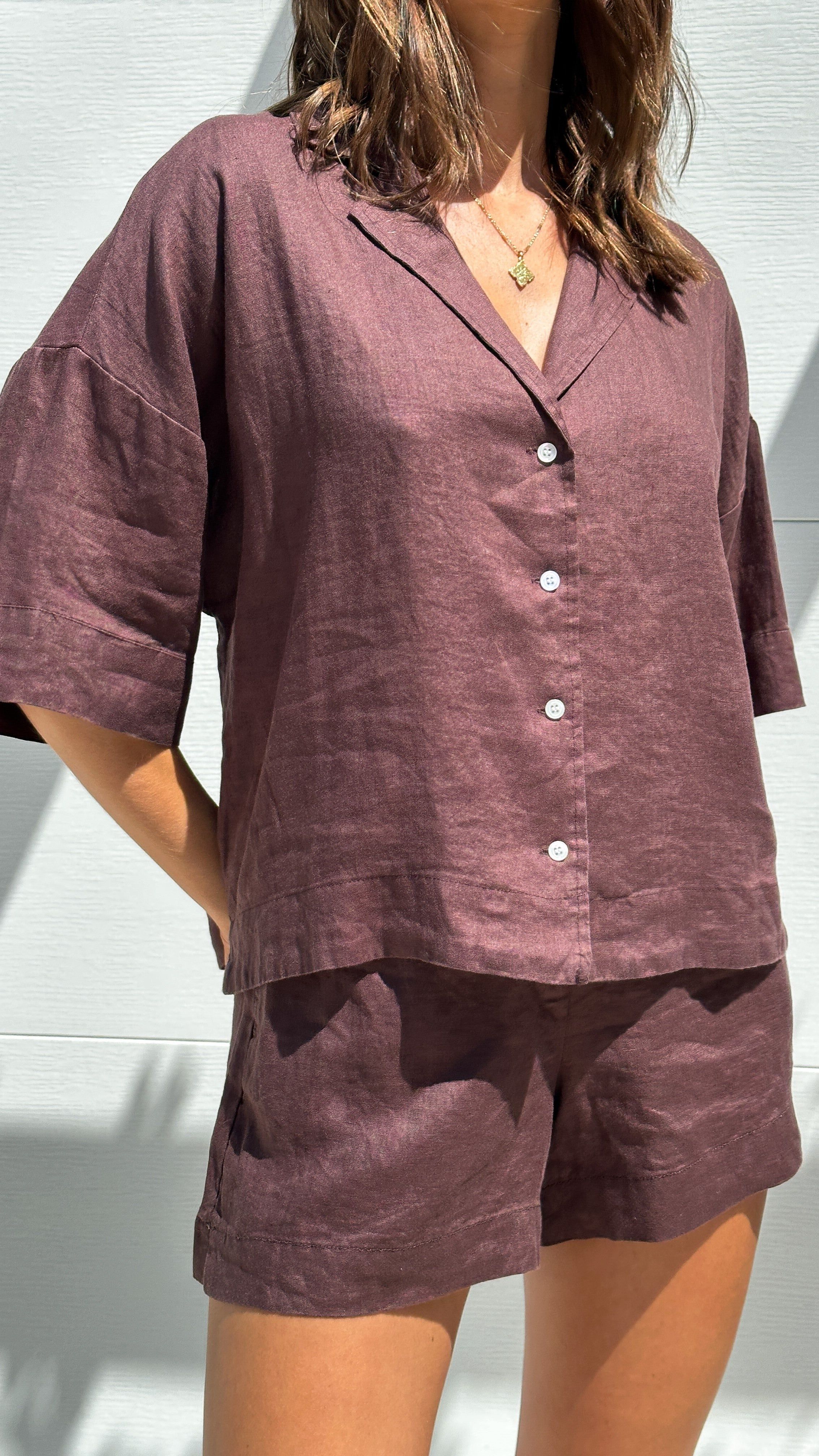 Linen Lounge Shirt - Chico sold by Billy J