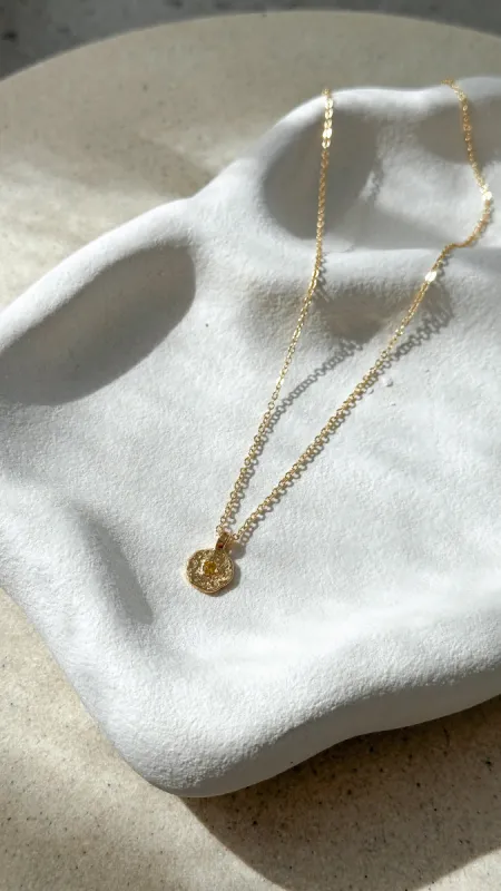 November Birthstone Necklace - Citrine made by Billy J
