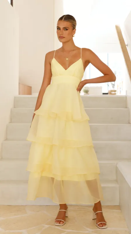 Shayla Maxi Dress - Yellow sold by Billy J