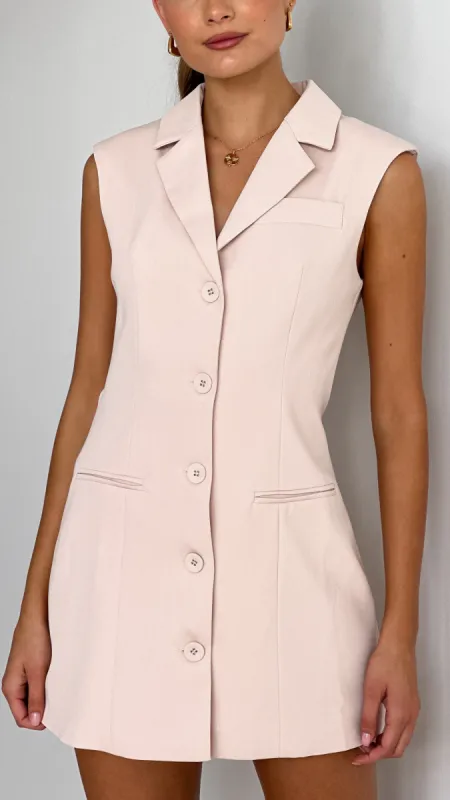 Tayli Blazer Dress - Blush sold by Billy J