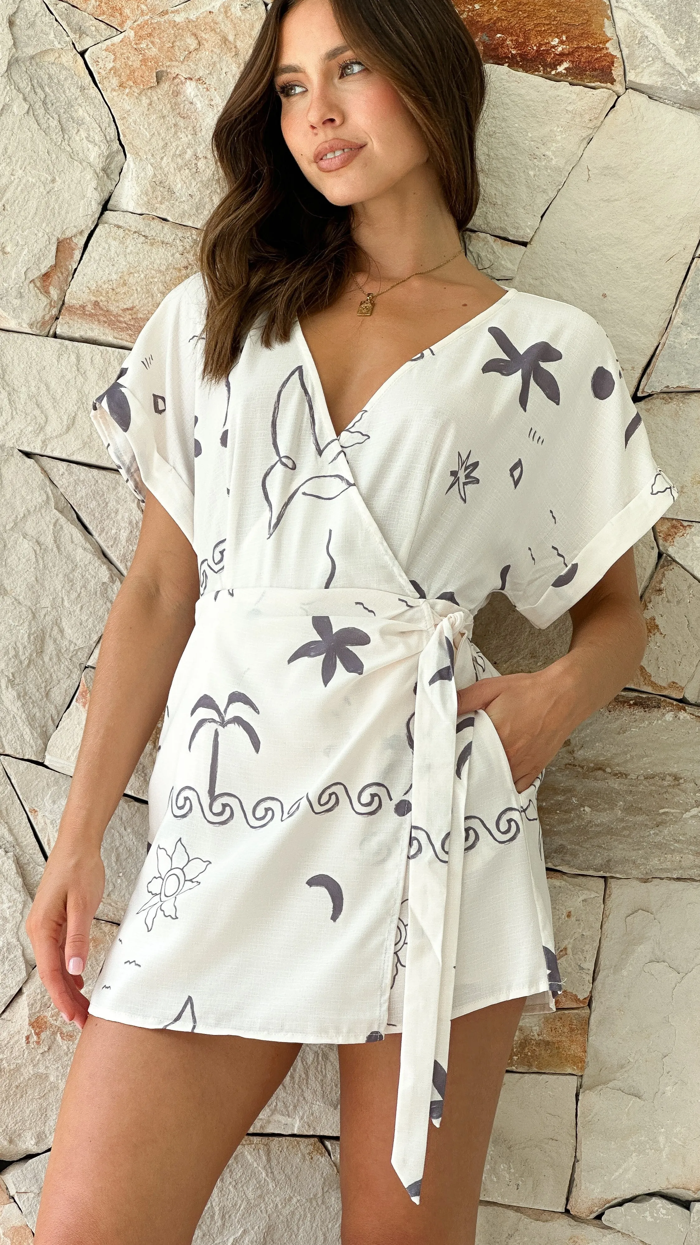 Rae Playsuit - Seabreeze sold by Billy J product image thumbnail 3
