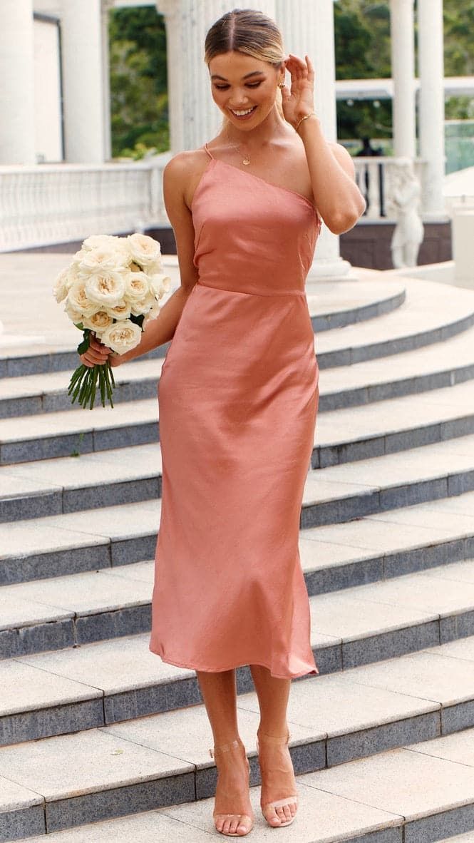 Kimbra Midi Dress - Coral sold by Billy J product image thumbnail 2
