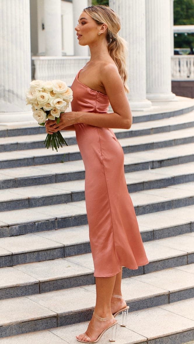 Kimbra Midi Dress - Coral sold by Billy J product image thumbnail 4