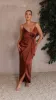 Tyra Maxi Dress - Rust sold by Billy J