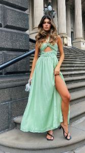 Serena Maxi Dress - Sage sold by Billy J