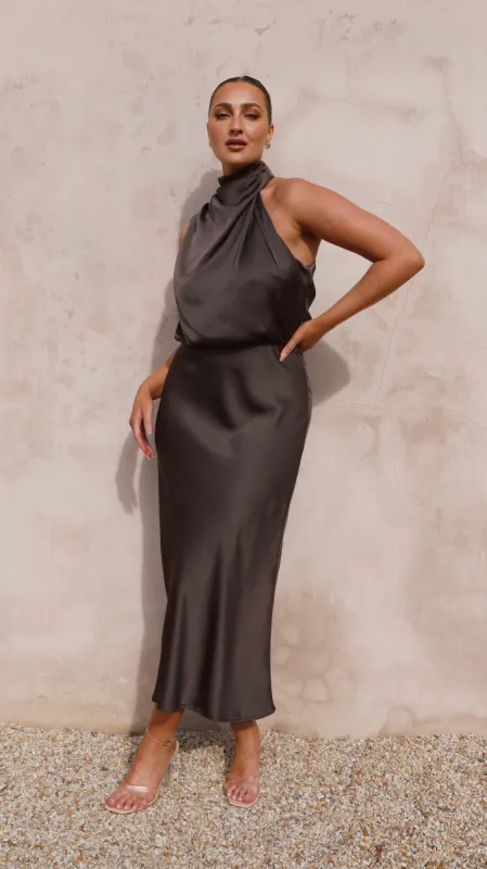 Esther Maxi Dress - Espresso sold by Billy J