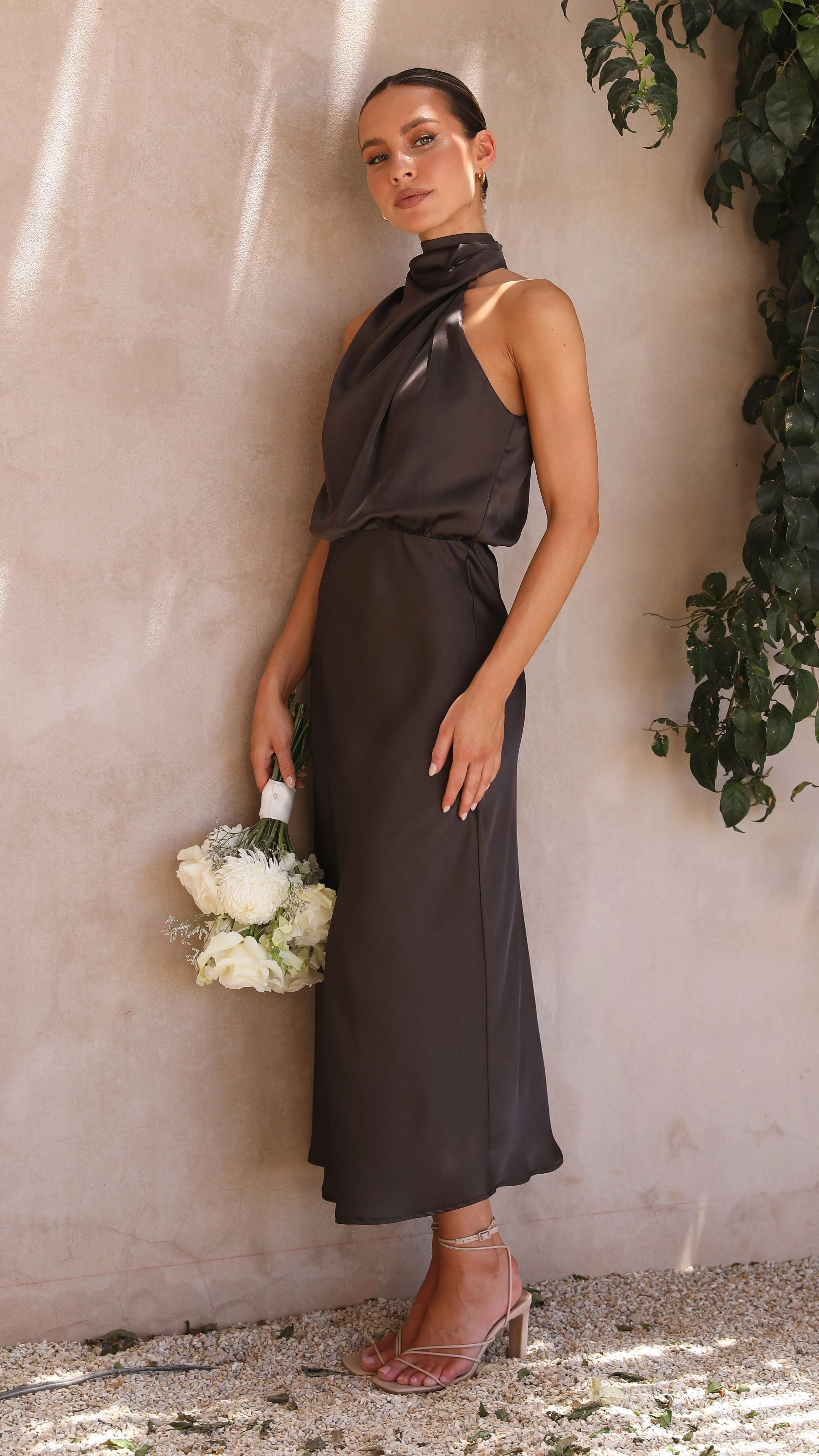 Esther Maxi Dress - Espresso sold by Billy J product image thumbnail 5