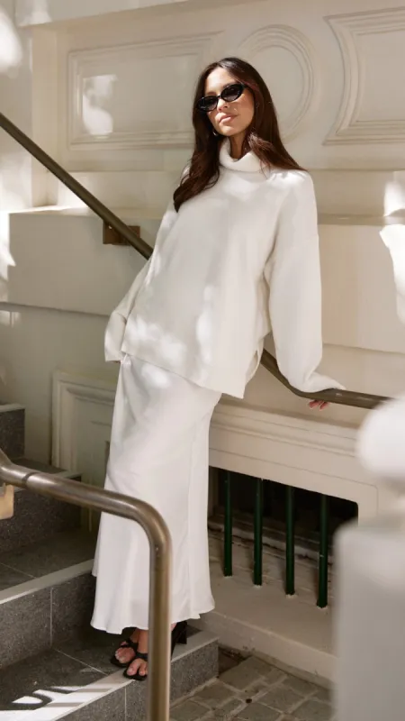 Maceo Maxi Skirt - White sold by Billy J