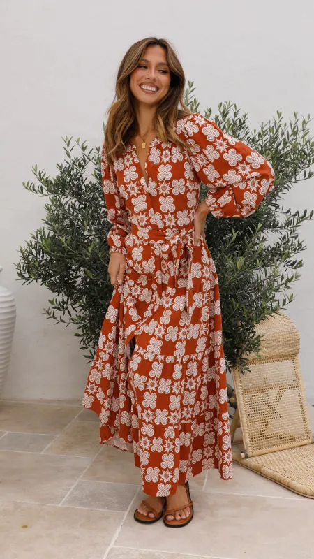 Aylie Maxi Dress - Soleil Print sold by Billy J