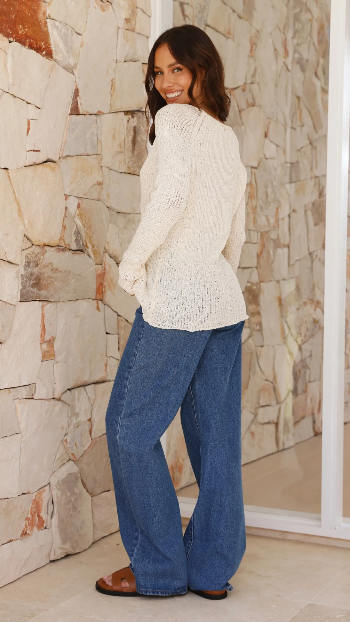 Casale Knit Top - Cream sold by Billy J product image thumbnail 2