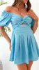 Stelle Mini Dress - Blue sold by Billy J