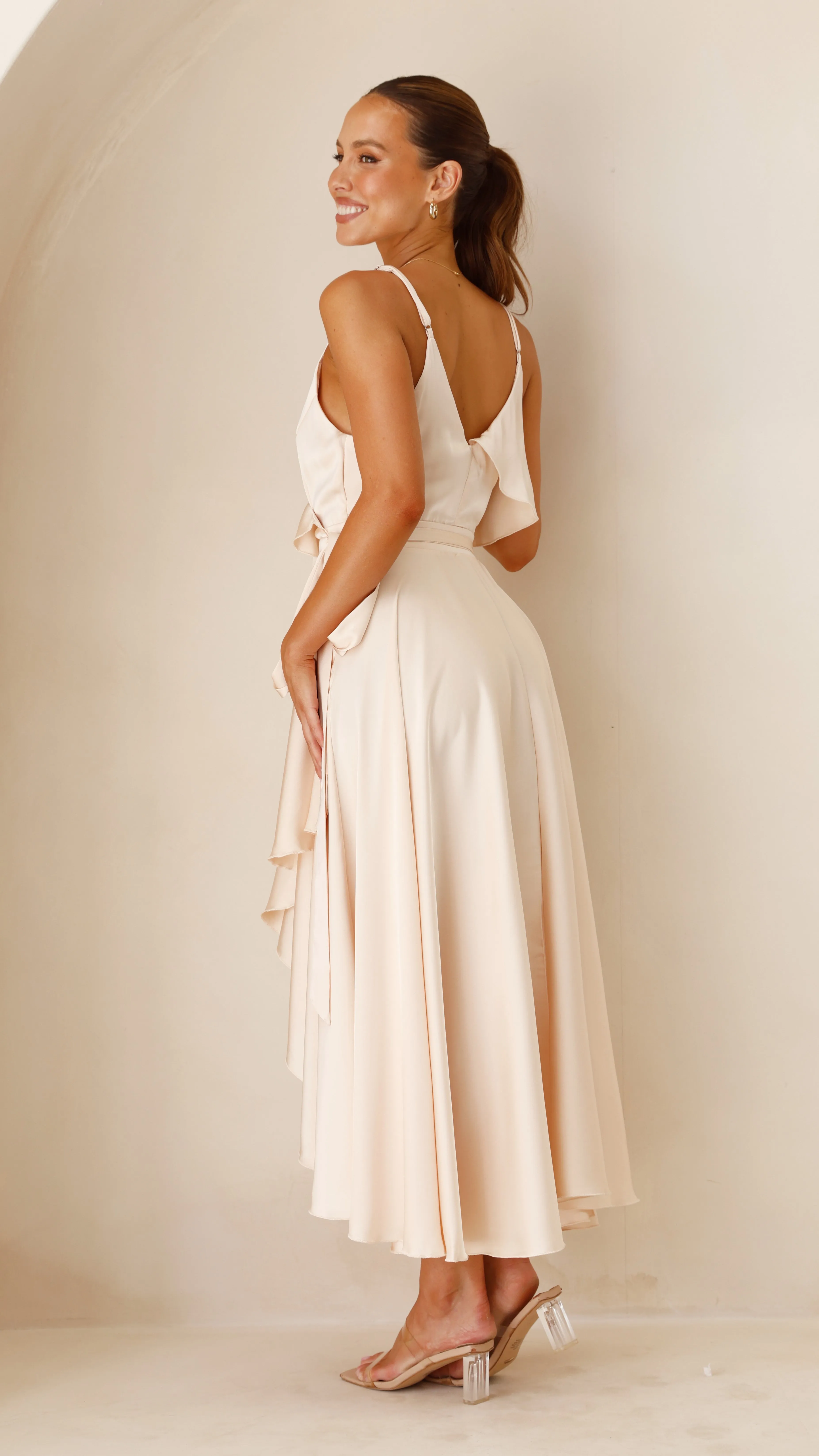 Gabriella Midi Dress - Champagne sold by Billy J product image thumbnail 2