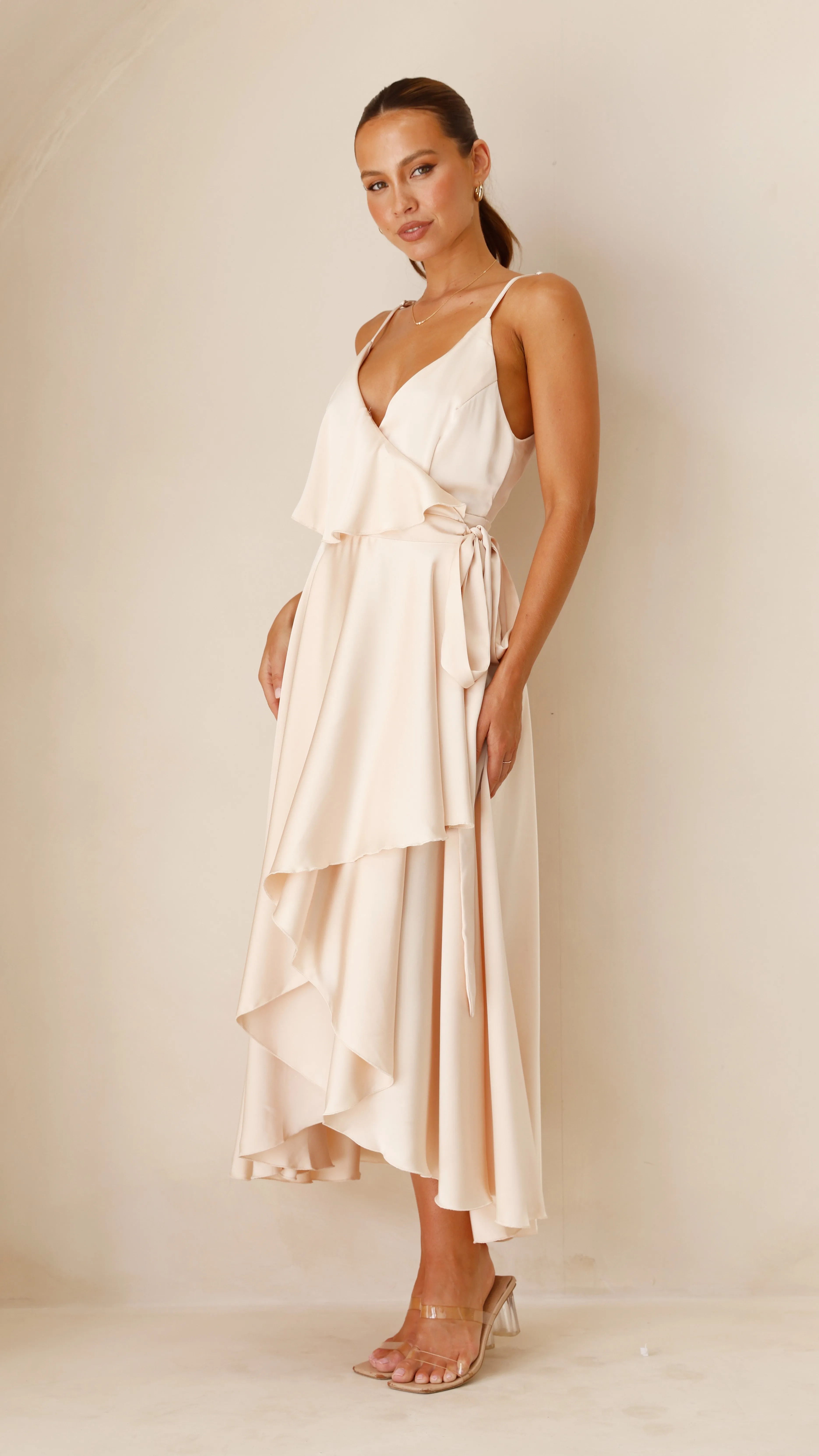 Gabriella Midi Dress - Champagne sold by Billy J product image thumbnail 4