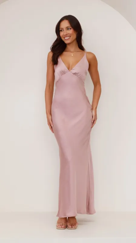 Ziah Maxi Dress - Dusty Pink sold by Billy J