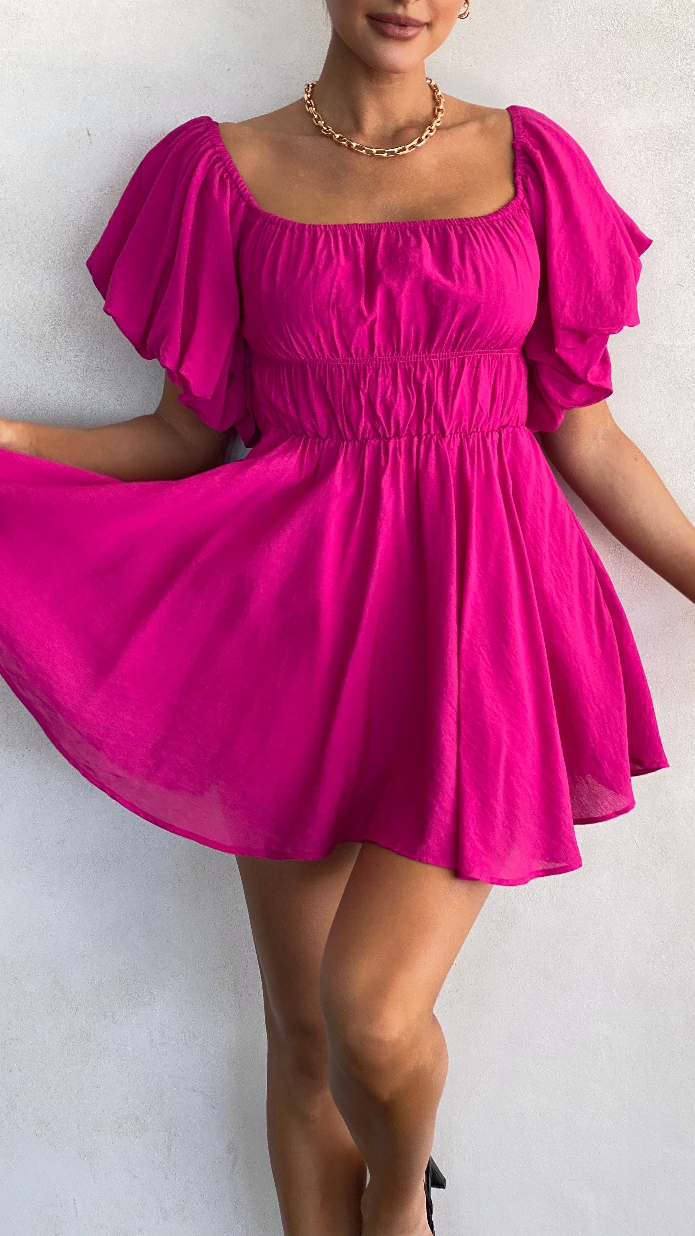 Adi Mini Dress - Hot Pink sold by Billy J