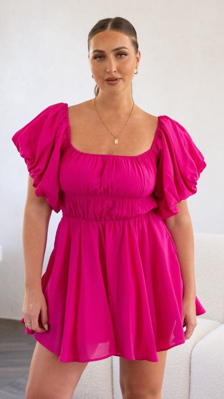 Adi Mini Dress - Hot Pink sold by Billy J product image thumbnail 2