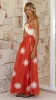 Zardia Maxi Dress - Rust/Cream Sun Print sold by Billy J