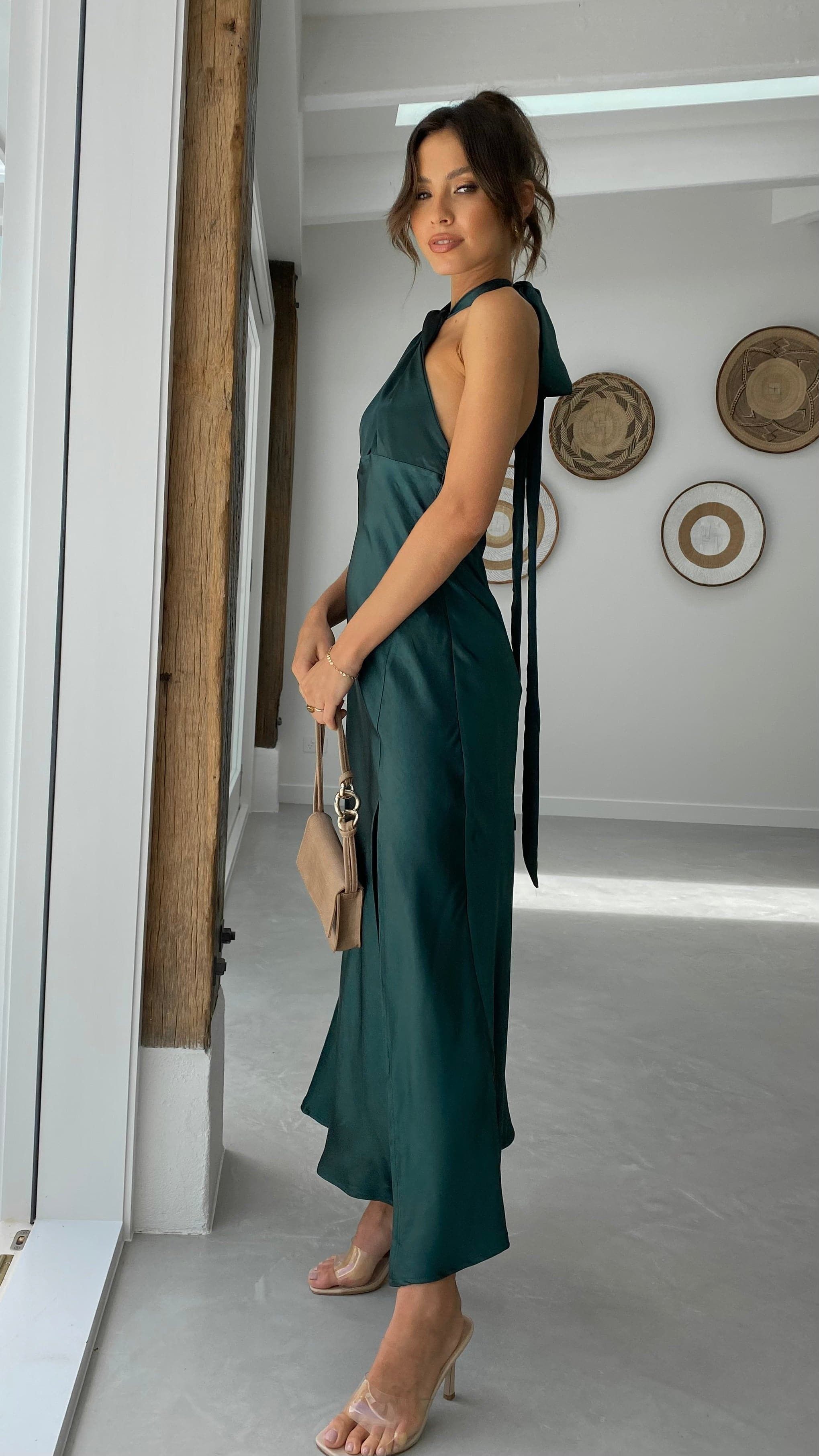 Amalia Maxi Dress - Forest Green sold by Billy J product image thumbnail 4