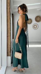 Amalia Maxi Dress - Forest Green sold by Billy J