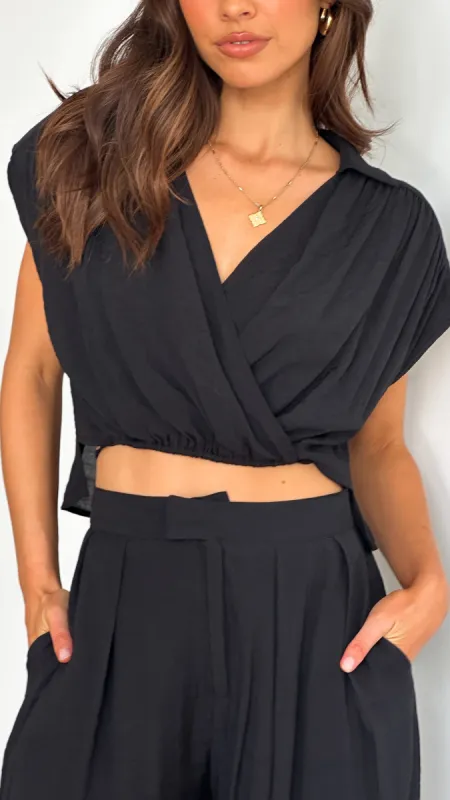 Haku Top - Black sold by Billy J