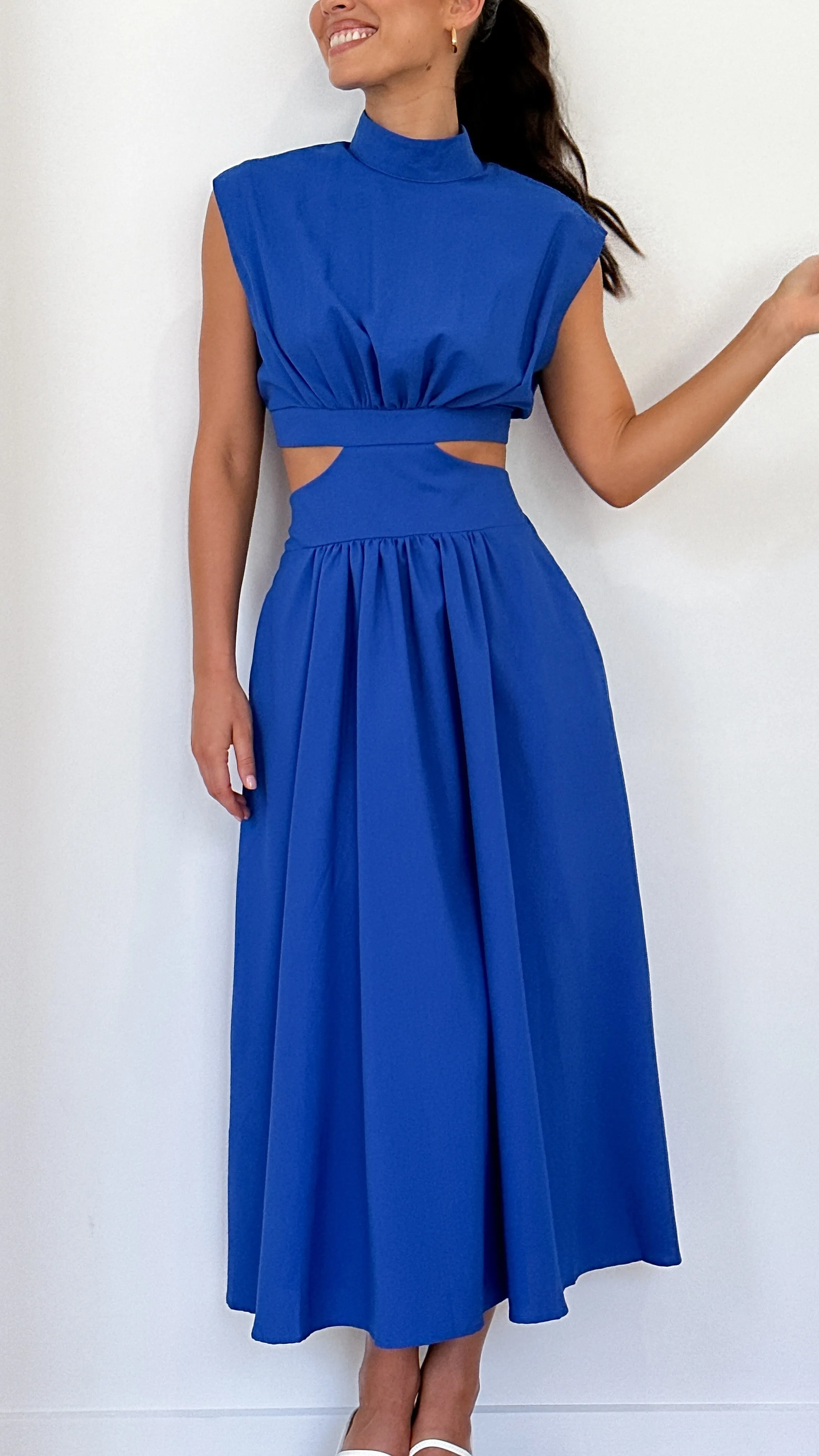 Maddison Midi Dress - Blue sold by Billy J product image thumbnail 4