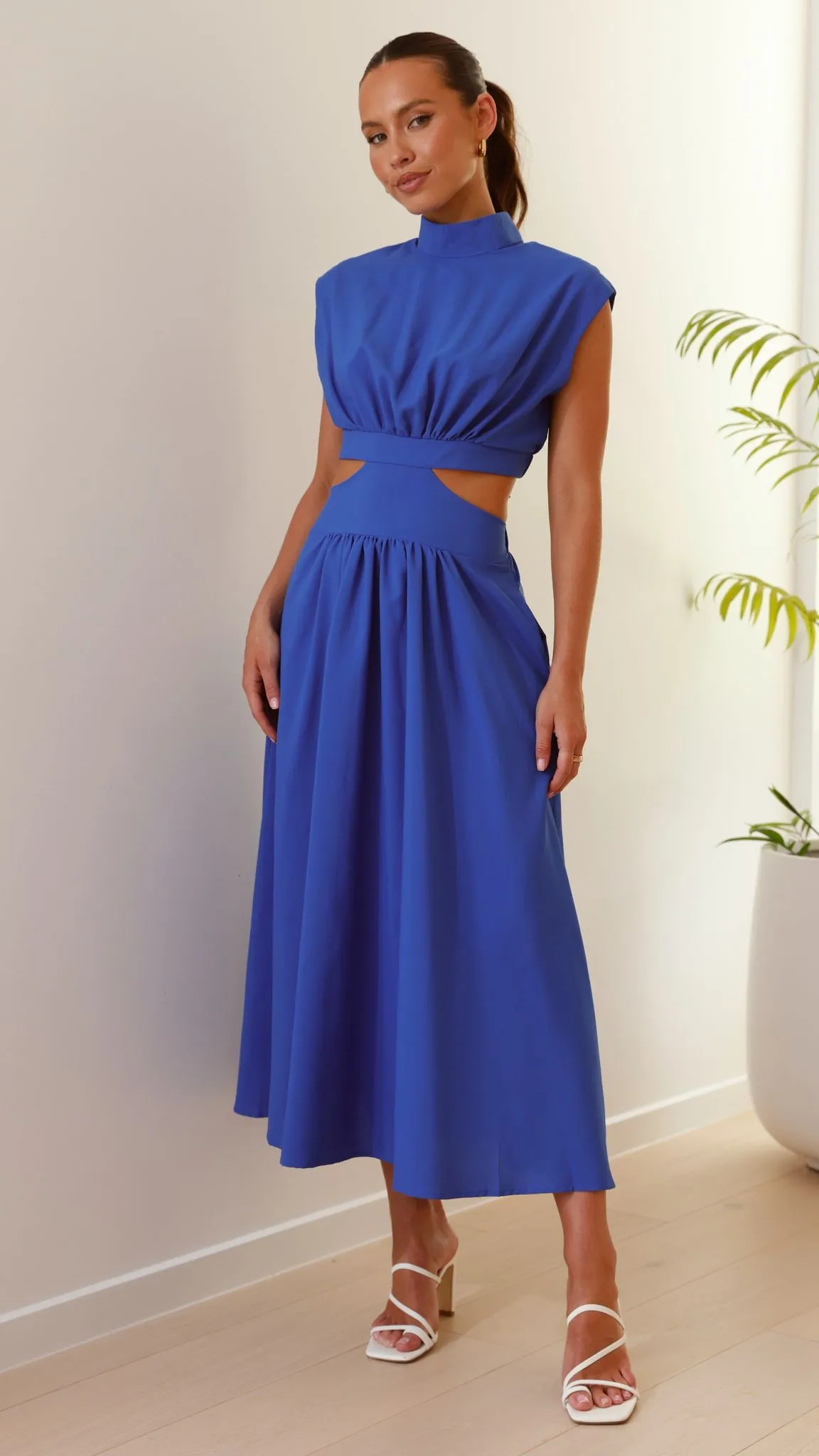 Maddison Midi Dress - Blue sold by Billy J product image thumbnail 5