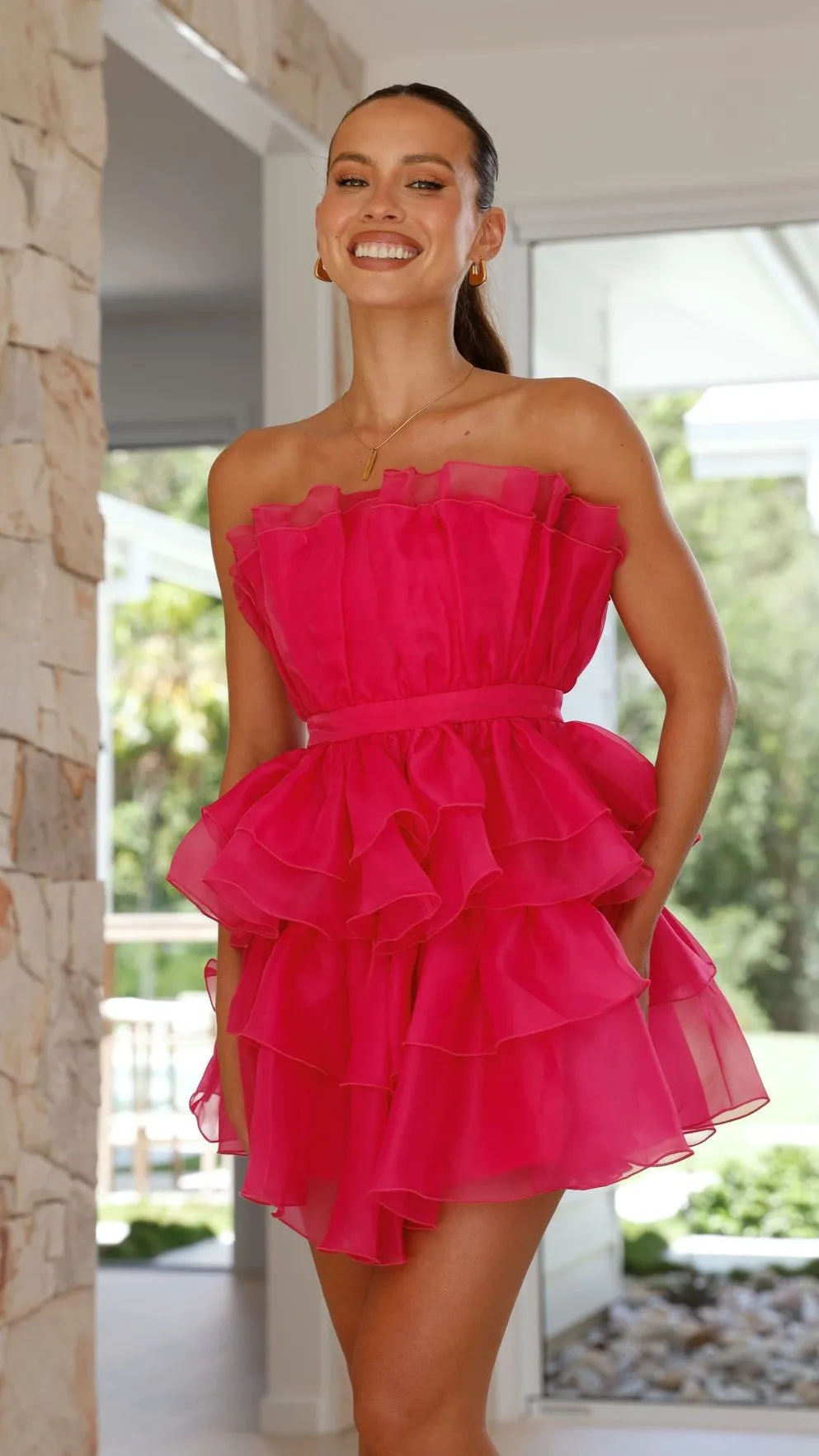 Vallerina Mini Dress - Pink sold by Billy J product image thumbnail 4
