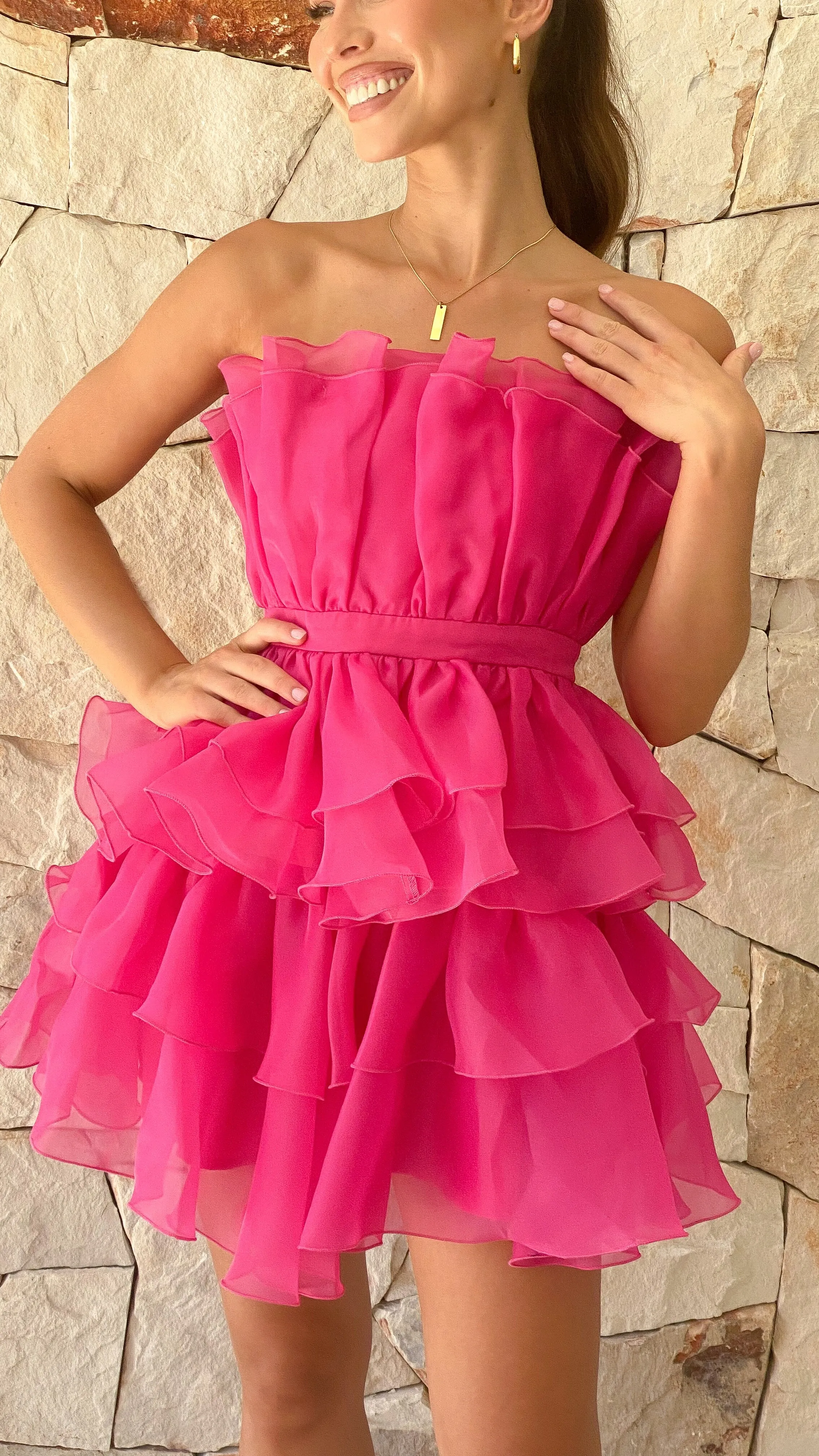 Vallerina Mini Dress - Pink sold by Billy J product image thumbnail 2