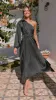 Brooklyn One Shoulder Midi Dress - Black sold by Billy J