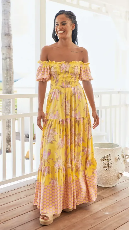 Claudette Maxi Dress - Sol Print sold by Billy J product image thumbnail 5