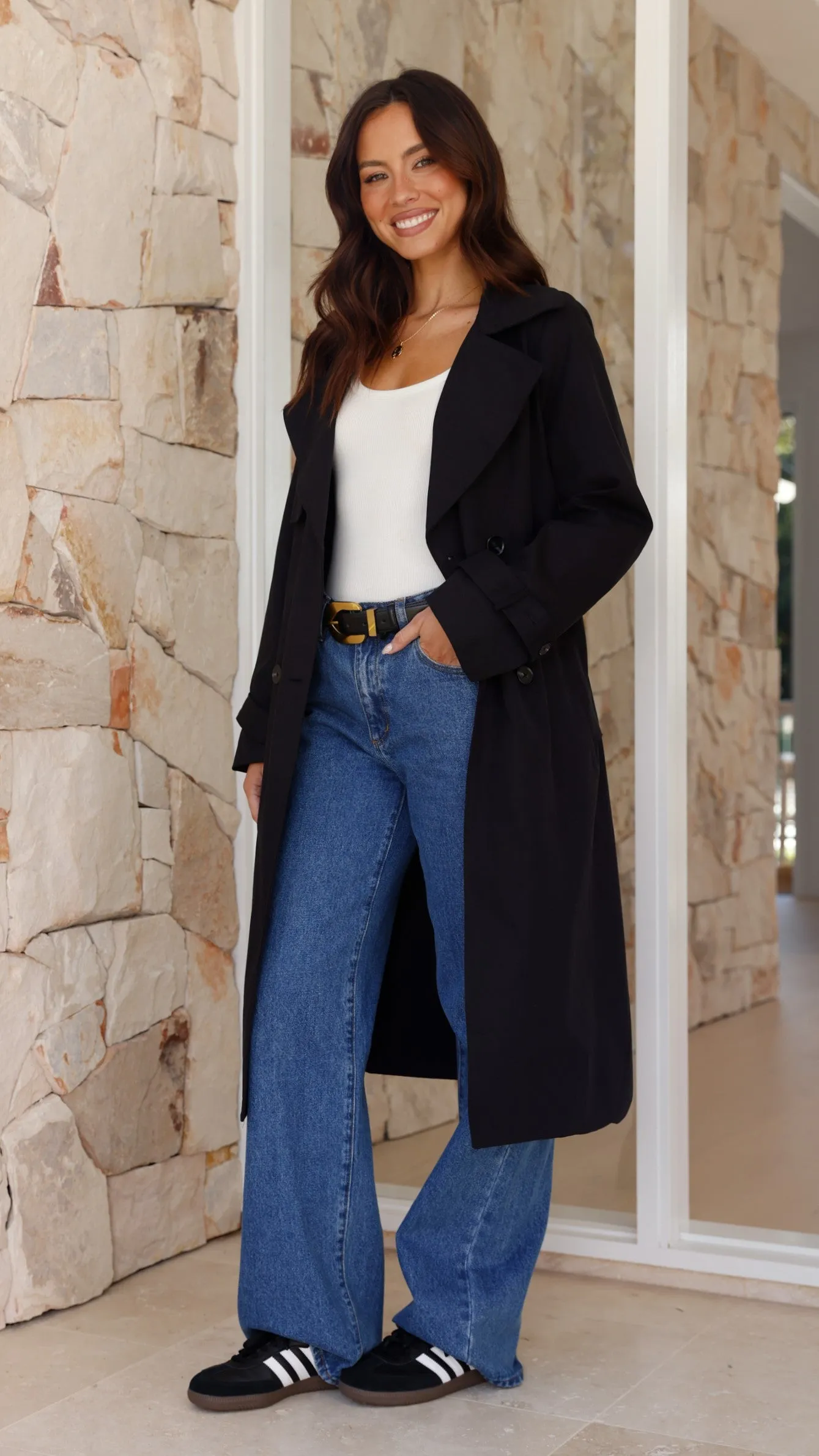 Byron Trench Coat - Black sold by Billy J product image thumbnail 4