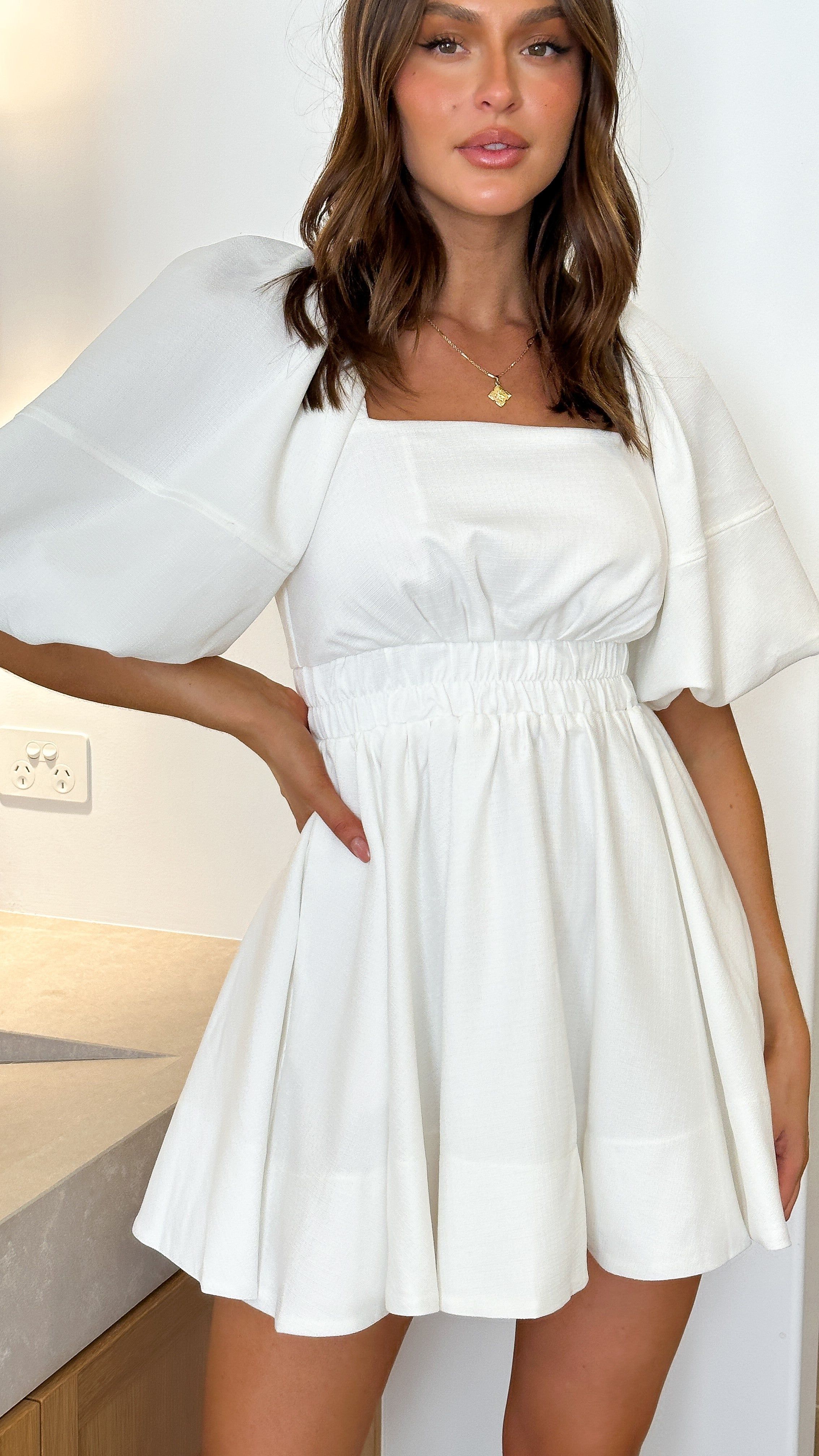 Amayah Mini Dress - White sold by Billy J product image thumbnail 4