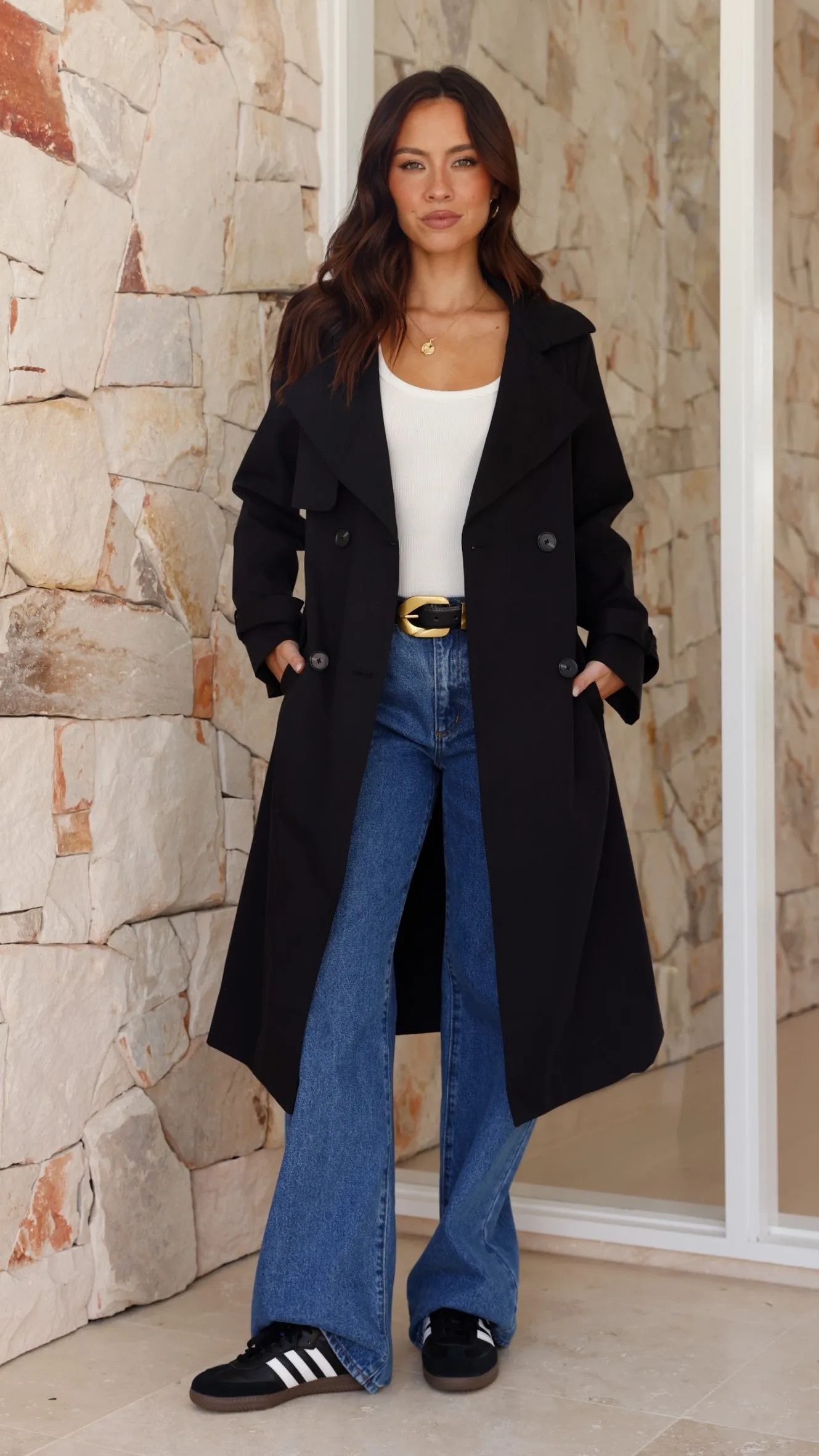 Byron Trench Coat - Black sold by Billy J product image thumbnail 5