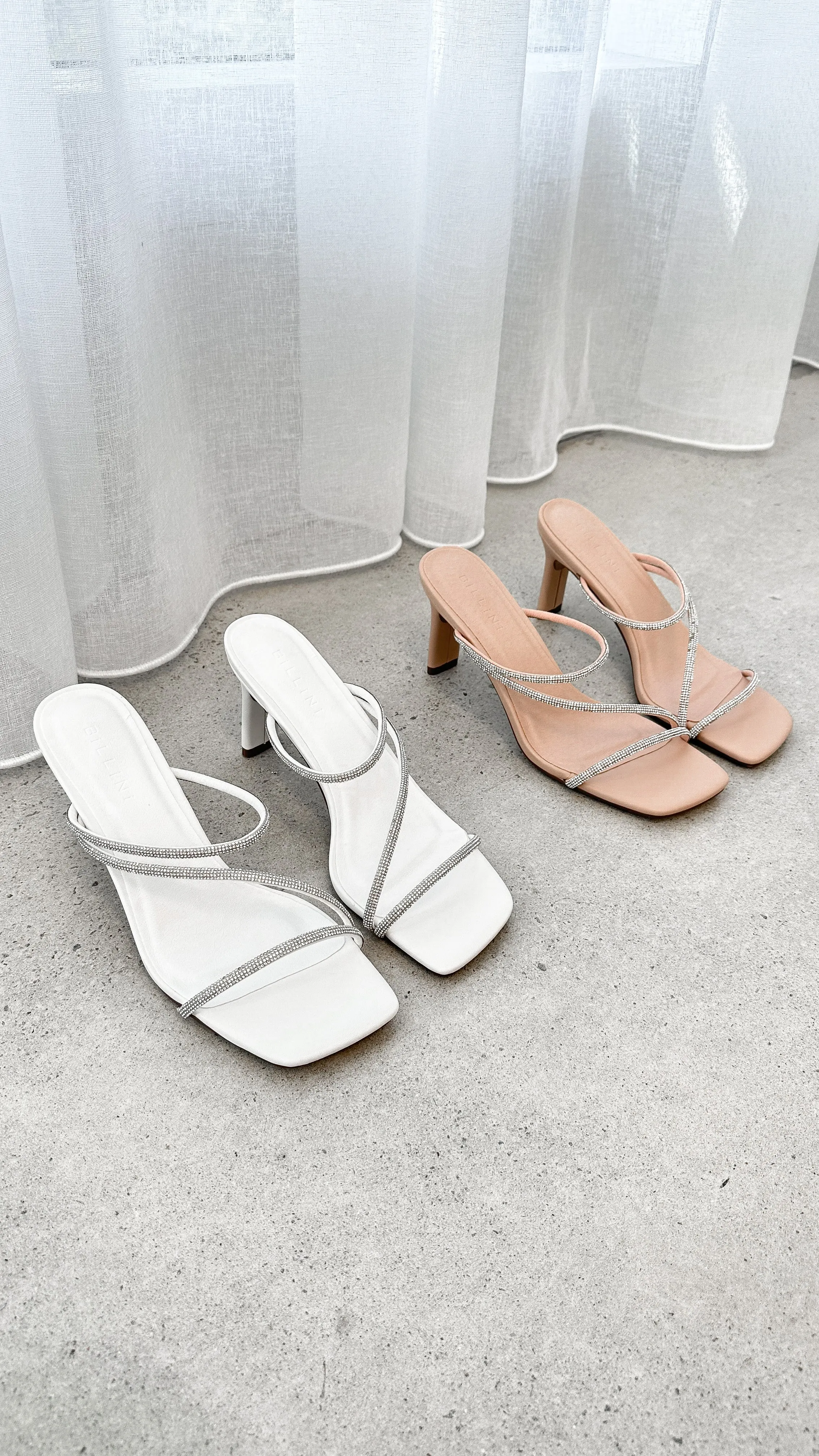 Femi Heel - White Diamante sold by Billy J product image thumbnail 4