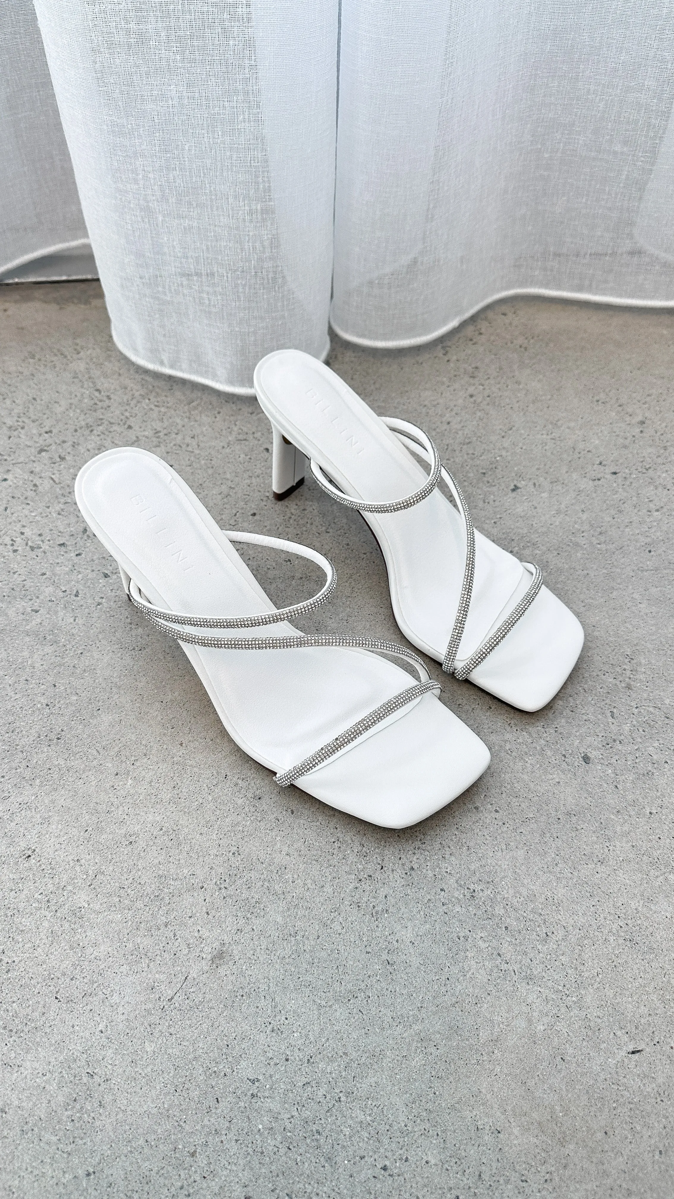 Femi Heel - White Diamante sold by Billy J product image thumbnail 3
